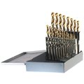 Drillco 21PC TiN Tipped Drill Set 1/16-3/8 BY 64ths 450T21